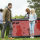 Justin Hartley and Emma Roberts in The Hunt.